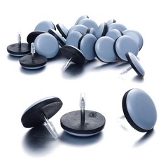 1″ Nail on Furniture Sliders (24 Pack) – 1 inch-24 pack, Grayish Blue