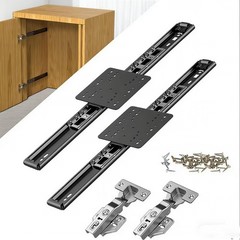 Cabinet Pocket Door Slide Kit, Inset Sliding Hardware for Hidden Cabinet Door…