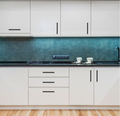 30 tiradores de cocina 6,25″ en acero negro mate para cajones y gabinetes.