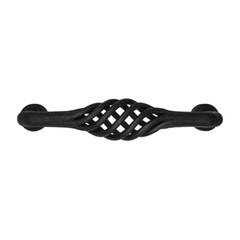 Drawer Pull Cabinet Birdcage Black Wrought Iron 3 7/8″ Renovators Supply
