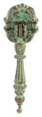 (12 Pack) 2-3/4″ Decorative Rosette Single Mount Drop Pull Antique Verdigris