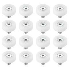 16pcs 19mm Drawer Rollers Plastic Drawer Pulley Replacement Wheels Bearing