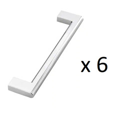 *LOT OF 6* Sumner Street Home Hardware Vail 6 in. Chrome Drawer Pull (RL062579)