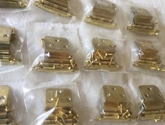 17 sets Modern Non Self Closing Face Frame Mount Hinges 3/8” Zinc Plated Steel.