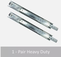 {1,2,10 PAIRS} 14″ Steel Heavy Duty 500lb Load Drawer Slides