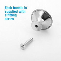 5-100x Door Knobs Steel Cabinet Pulls Cupboard Dresser Drawer Kitchen Handles