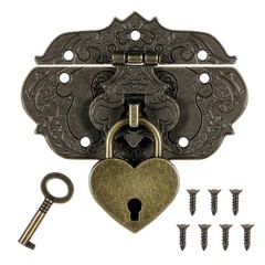 Padlock Zinc Alloy for Furniture and Jewellery Boxes with Screws