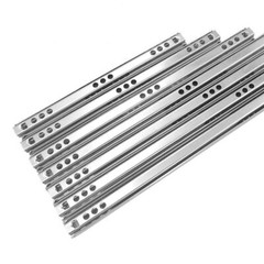 Ball Bearing Drawer Slides Runners 8″-15″ Long 100lb Weight Limit 17mm Wide