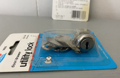 National 3 NEW Hardware Chrome 1/2″ Door Drawer Utility Lock Key 183-764 V825