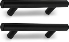35 Pack 5” CABINET PULLS MATTE BLACK STAINLESS STEEL KITCHEN DRAWER PULLS HOME