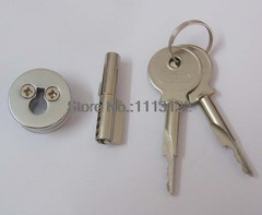 232 Glass Showcase Lock Glass Sliding Brass Cylinder Glass Door Lock Key Aliked