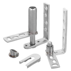1 Set Heavy Duty Stainless Steel Self Closing Swing Door Hinge for Indoor Use