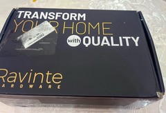 Ravine 18 Pack 6 1/4” Kitchen Square Cabinet Handles Black