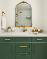 10 Pack 7.5″ Matte Gold Cabinet Handles – Stylish Drawer Pulls & Vanity Hardware