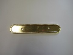 5 5/8″ BACKPLATE 3″ HOLE TO HOLE BRIGHT BRASS LAUREY KITCHEN CABINET DOOR/DRAWER