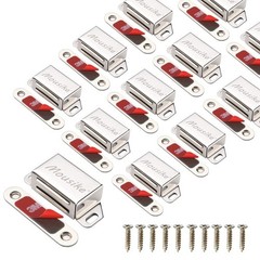 Mousike Cabinet Door Magnets 30 lb Stainless Steel Magnetic Catch 4 Pack