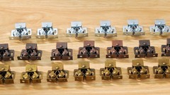 20 Cabinet Door Latches Double Roller Catch Spear Strike Brown Antique Copper