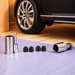 48Pcs Durable Car Door Hinge Screw Caps Black Plastic Reusable Bolt Protectors