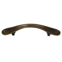 Lot of 2 Amerock BP223 Dark Brass Beaded Arch Pull Drawer Handle 3″ Centers