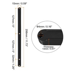 uxcell Drawer Slides, 2Pcs 300mm – Plastic Rails, Side Mounted Black