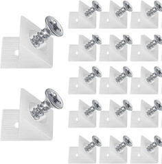 100 Pack Drawer Wedges with Screws – Furniture Chest Drawer Bottom Repair Fixing