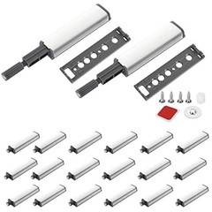 20Pack Push to Open Door Catch, Heavy Duty Touch Latch, Magnetic Push Latches Ki