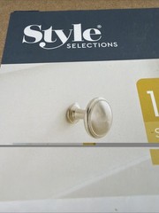 Style Selections Satin Nickel Round Cabinet Knobs 1-3/16 in 10-Pack