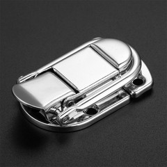 Fastener Toggle Latch Catch Cabinet Boxes Case Chest Suitcase Trunk Lock Silver