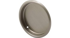 5/16 in. Depth x 2-1/8 in. O.D. Stamped Steel, Satin Nickel Finish Mortise Close