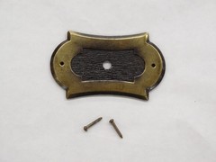 Vintage NOS National Lock # C6331 -AE Single Hole Backplates Lot of 12