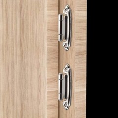 25 Pairs (50pcs) Self Closing OVERLAY Cabinet Hinges Hardware Satin Nickel