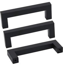 Stainless Steel Square Kitchen Cabinet Handles Drawer Cupboard Pull 3.5 in.