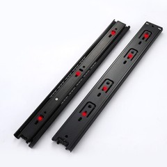 1 Pair 14-20″ Black Drawer Runners – Heavy Duty Full Extension Ball Bearing