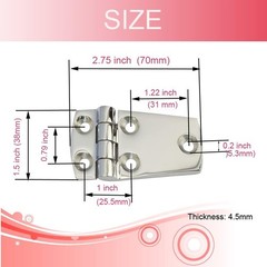 Marine Boat Hatch Hinge 316 Stainless Steel Hinge Heavy Duty Deck Hinges (Pai…