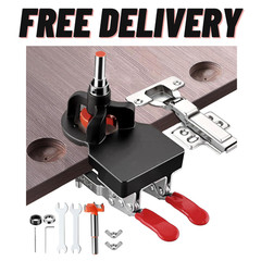 35Mm Concealed Door Hinge Jig Accurate Locking Cabinet Hinge Jig Aluminum Alloy