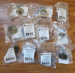 Lot of 11 Brainerd 1-5/16″ Brass Target Round Knobs/Lancaster P635BCW-LAN-C