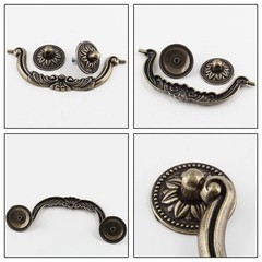 10 Piece Drop Drawer Handles 5 Inch(128mm) Hole Centers – 6.2 Inch Total