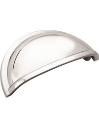 10 Pack 3 inch Polished Chrome Cabinet Cup Pull Kitchen Drawer Handle Hardware