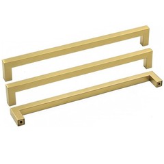 5 Pack 10in Drawer Handles, LSJ12GD256, Antique Brushed Brass, Modern, Top