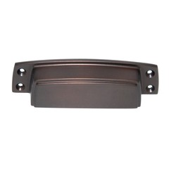 Amerock Highland Ridge Caramel Bronze 3 1/2″ Ctr. Drawer Cup Pull BP55318-CBZ