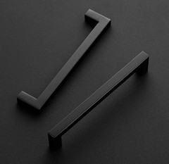 30 tiradores de cocina 6,25″ en acero negro mate para cajones y gabinetes.