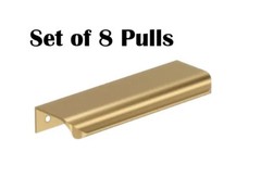 Miseno Lassen 4-3/16 Inch Center to Center Finger Cabinet Pull – Set of 8
