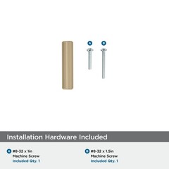 Corp Bar Pulls 115/16 In 49 Mm Length Golden Champagne Cabinet Knob 10 Pack