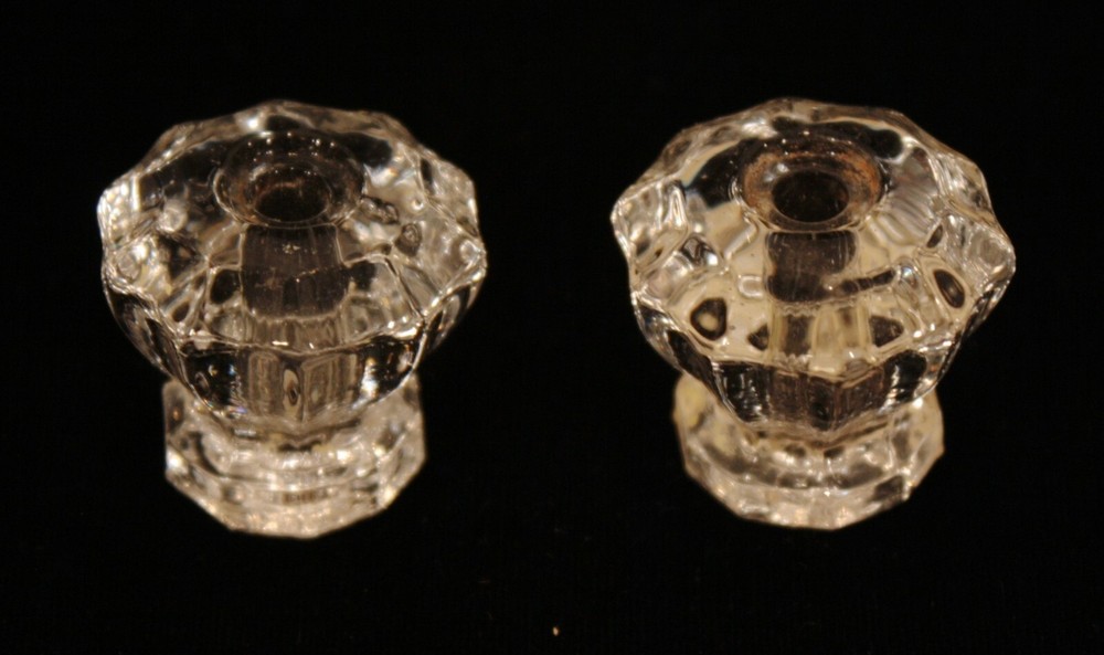 CRYSTAL SET OF 4 FURNITURE / CABINET KNOB / PULLS SIZE 1 1/8″ DIAMETER NEW