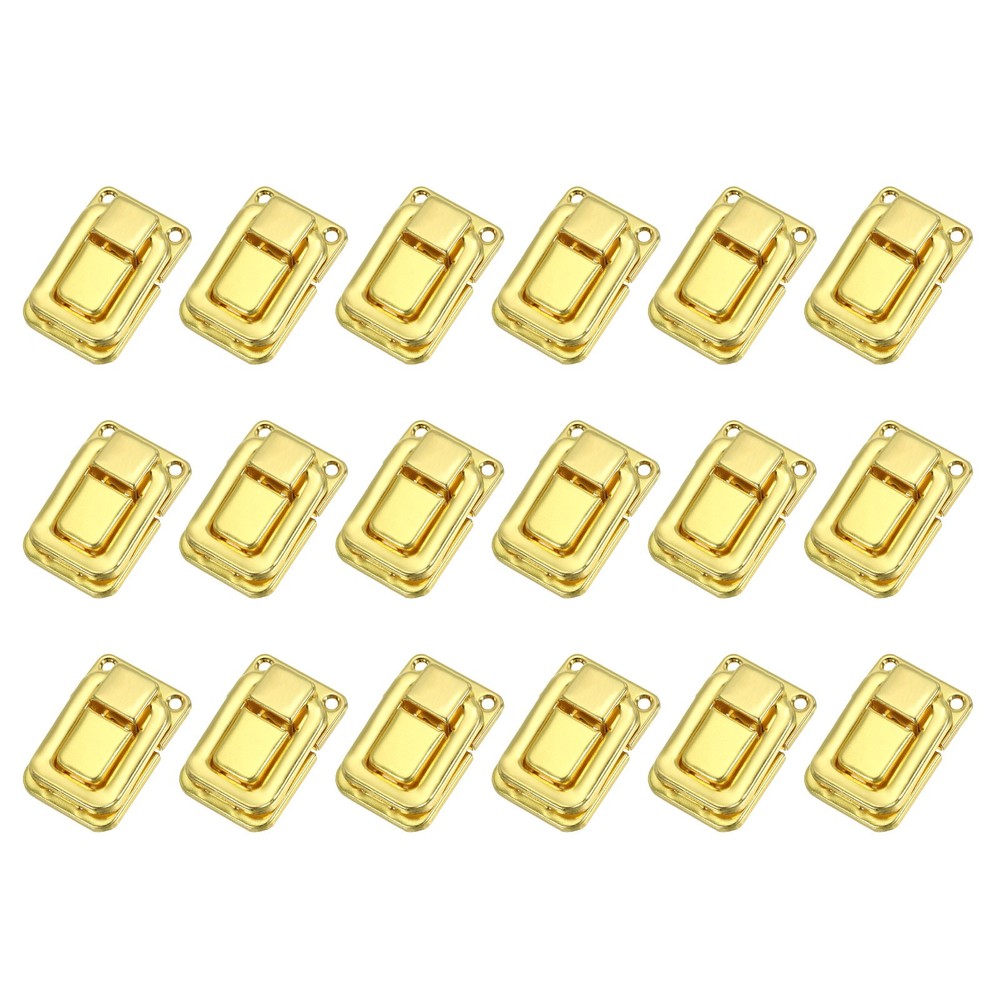 Toggle Catch Lock 1.5″ x 1″, 18 Pack Latch Clasp for Jewelry Box, Gold