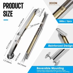 Gas Springs Struts 2pcs Heavy Duty 3kg-20kg Soft Close Lid Support Hinges Slow