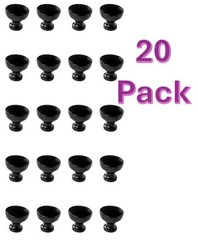1-1/4″ 32 mm Modern Knob Matte Black 20 Pack