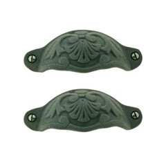Cabinet Pull Wrought Iron Colonial Design Pack of 2