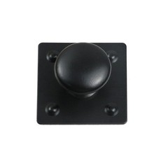 6 PCS 0.96 Inch Matte Black Cabinet Knobs Backplate Drawers Closet Doors