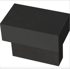 Brainerd P43526W-FB 1 3/16″ Modern Column Cabinet Knob Flat Black Finish